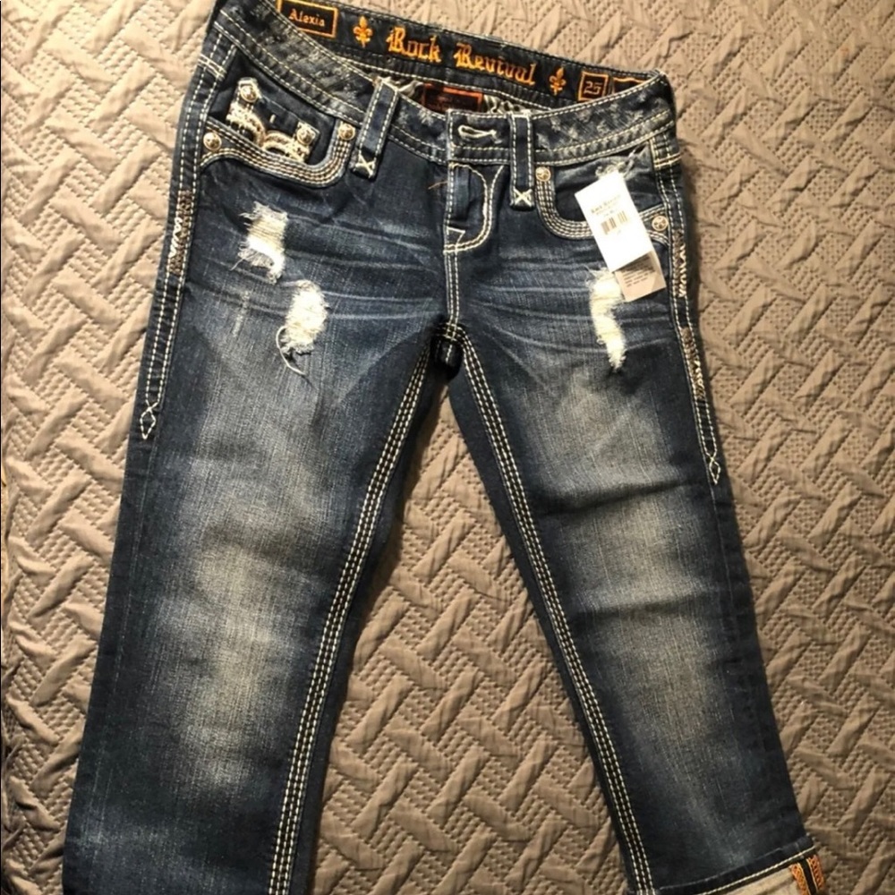 Womens Rock Revival Capris